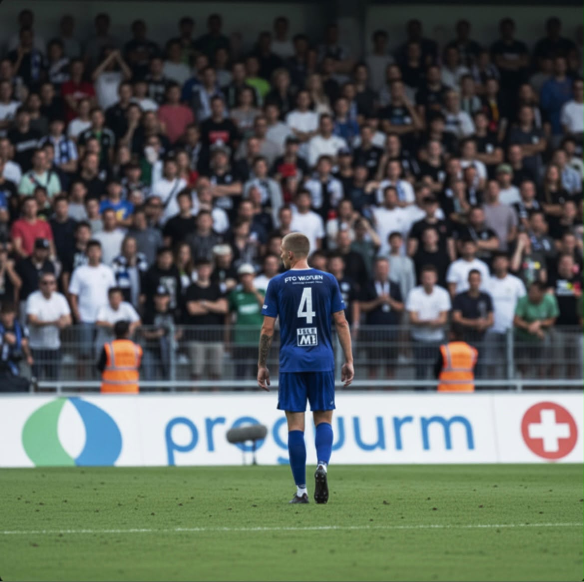 Martins Meiers shielding the ball during a match